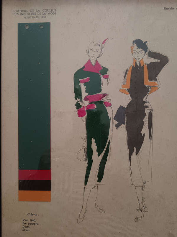 L`Officiel De La Couleur Framed Fashion Prints No 7