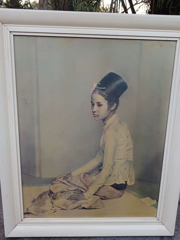 Gerald Kelly C1960 Framed Print of Princess Saw Ohn Nyan