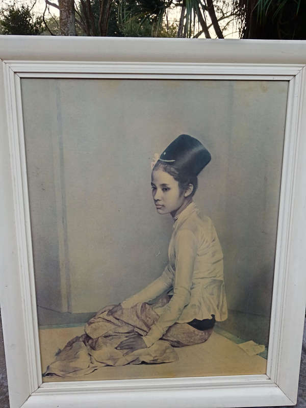 Gerald Kelly C1960 Framed Print of Princess Saw Ohn Nyan