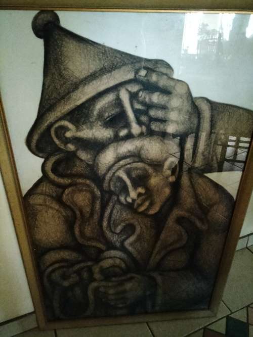 Charcoal Drawing by Meshu Mokitimi Investment Art