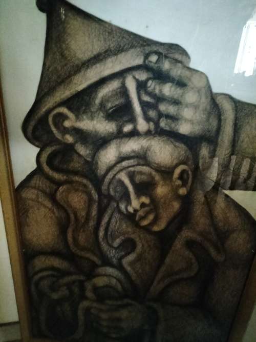 Charcoal Drawing by Meshu Mokitimi Investment Art