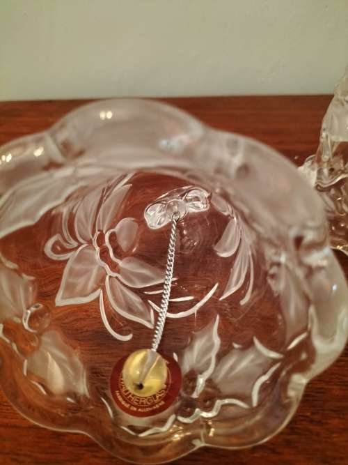 Beautiful Pair of Walterglas Christmas Bells Made in Germany