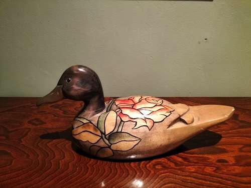 Vintage Wooden Hand Painted Decoy Duck