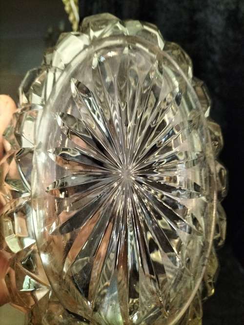 Crystal Boat Shaped Bowl