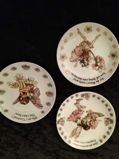Set of 3 Flower Fairies Plate by Vicky Mary Barker