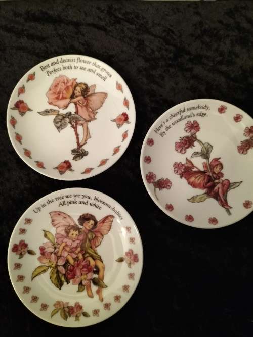 Set of 3 Flower Fairies Plate by Cicily Mary Barker