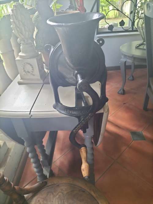 Vintage Lovelock Cast Iron Coffee Grinder