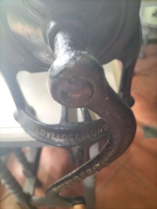 Vintage Lovelock Cast Iron Coffee Grinder