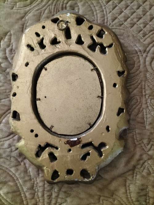 Ornate Small Gold Mirror