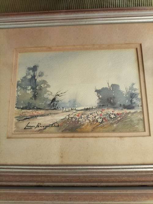 Pair of Watercolour Paintings framed by KZN Artist Lorna Panzenbock