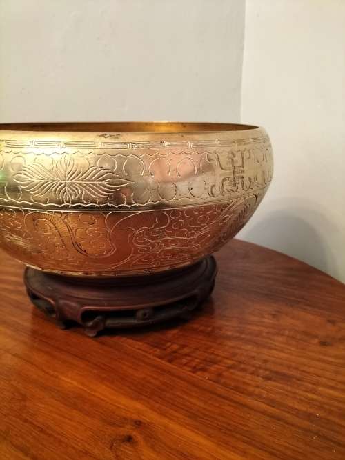 Chinese Brass Bowl