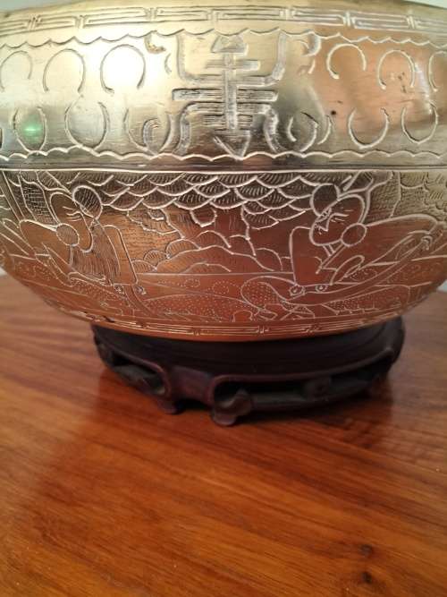 Chinese Brass Bowl