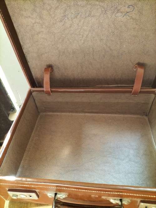 Leather Briefcase with Old SA Coat of Arms