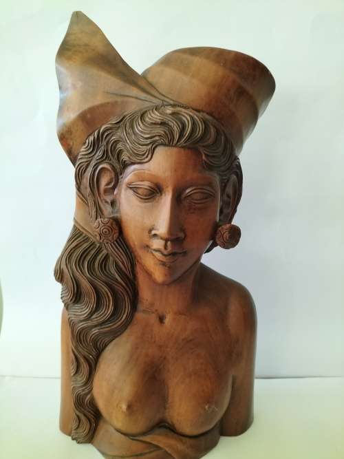 Indonesian Wooden Bust