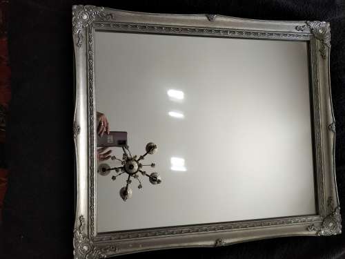 Silver Ornate Framed Mirror