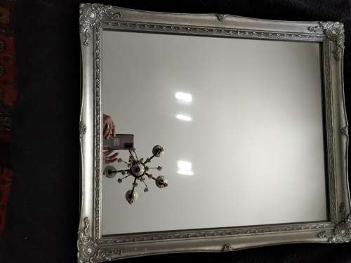Silver Ornate Framed Mirror