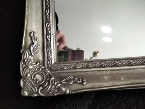 Silver Ornate Framed Mirror