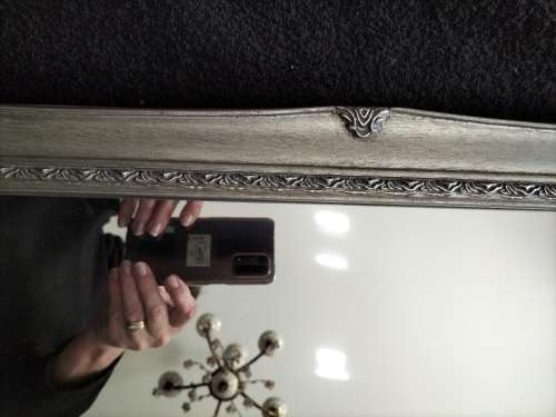 Silver Ornate Framed Mirror