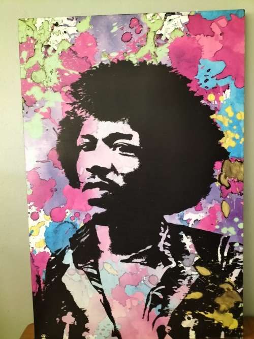 Authentic Black light Jimmy Hendrix Poster
