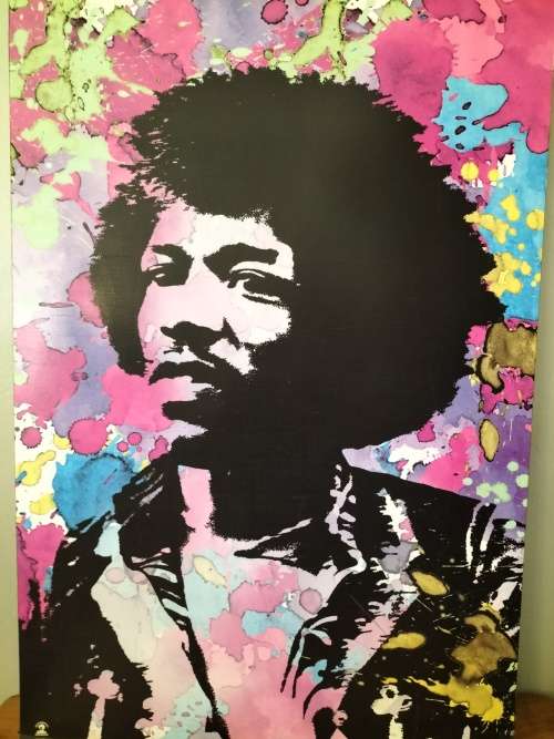 Authentic Black light Jimmy Hendrix Poster