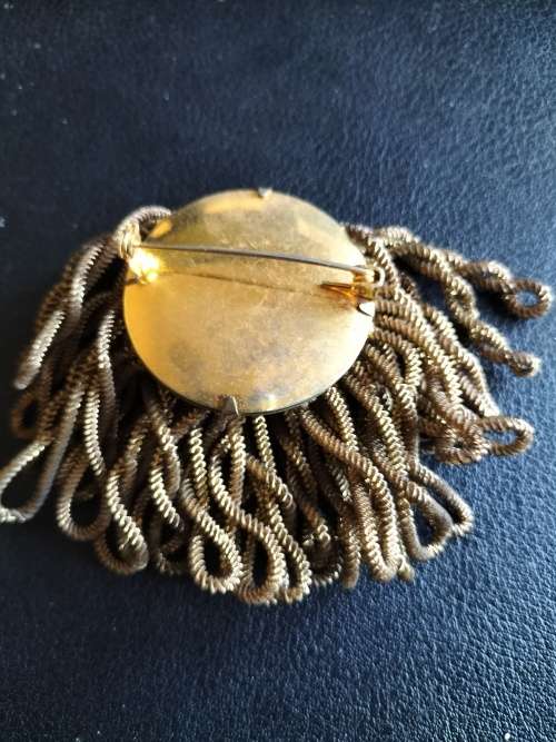 Vintage Crystal & Chain Brooch