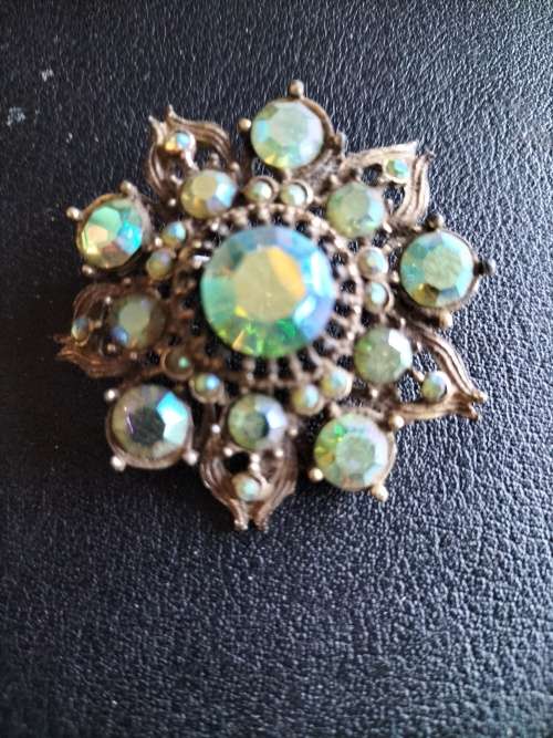 Vintage Crystal Brooch
