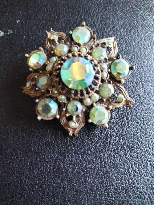 Vintage Crystal Brooch