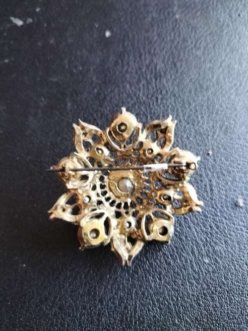 Vintage Crystal Brooch