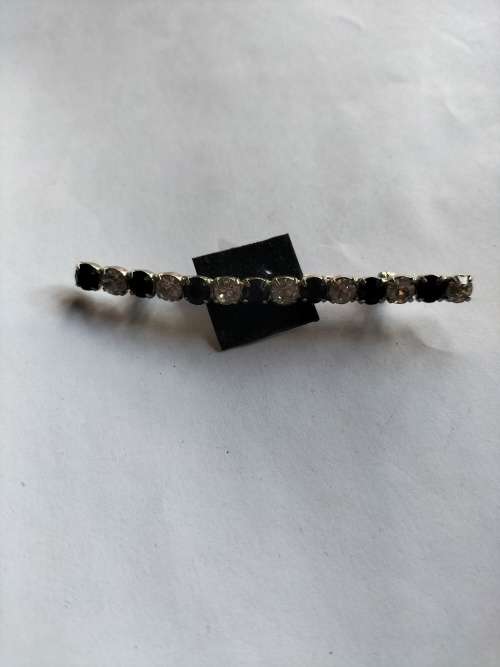 Crystal Bar Brooch