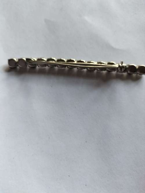 Crystal Bar Brooch