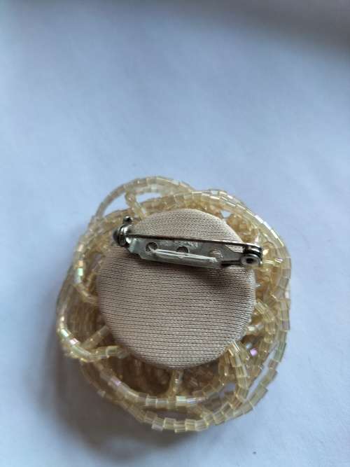 Beaded Flower Brooch