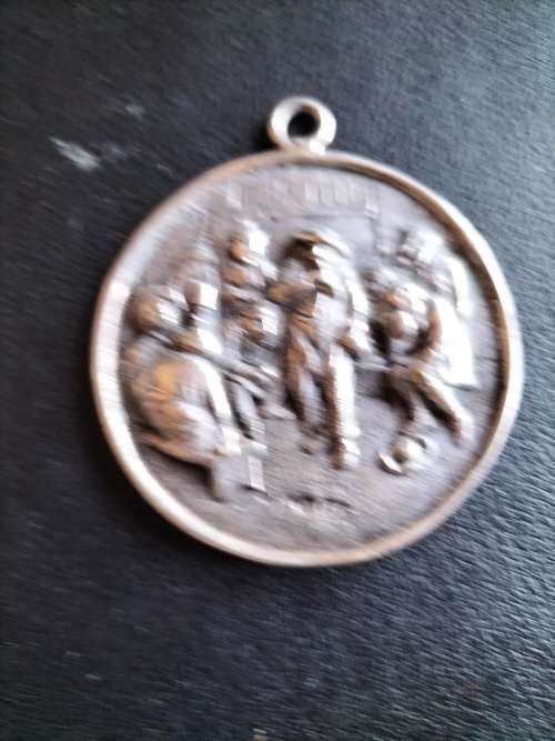 Dutch Silver Pendant with Tavern Scene