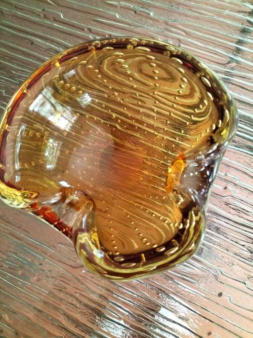 Murano Bubble Glass Ashtray