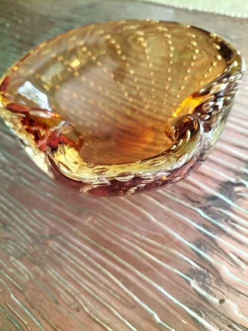 Murano Bubble Glass Ashtray