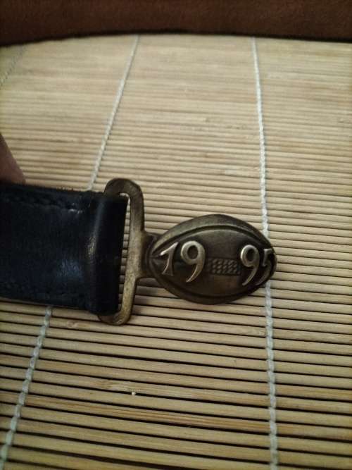 World Cup Rugby 1995 Leather Belt & Brass Buckle