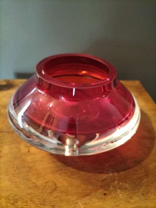 Krosno Red Vase made in Poland