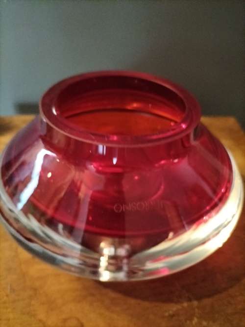Krosno Red Vase made in Poland