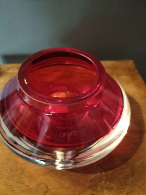 Krosno Red Vase made in Poland