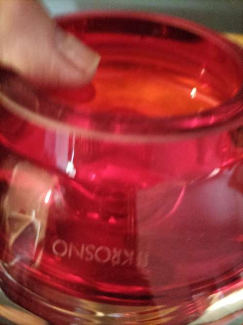 Krosno Red Vase made in Poland