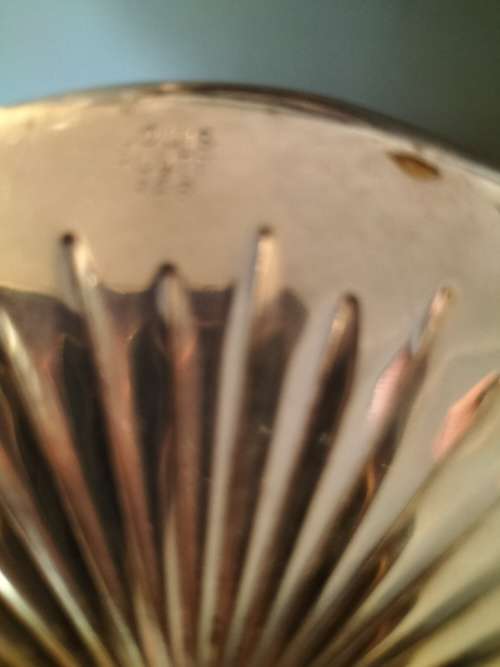 Louis Silver Plate Wine Bottle Coaster with Glass Inset