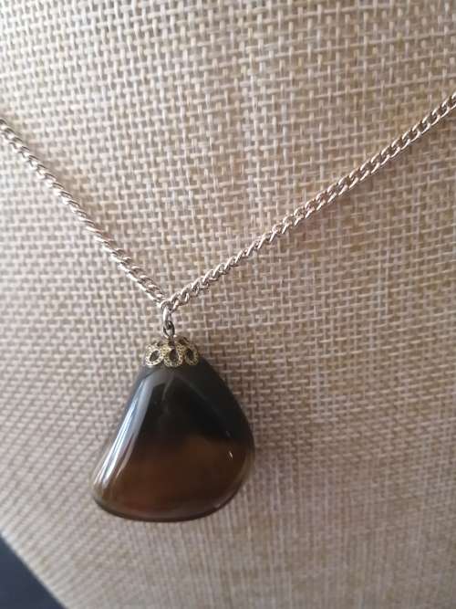 Vintage Tigers Eye Pendant and chain