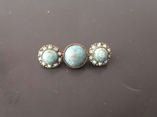 Vintage Turquoise Brooch