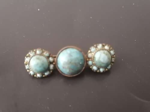 Vintage Turquoise Brooch