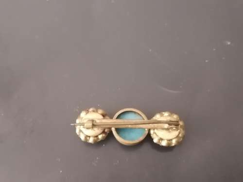 Vintage Turquoise Brooch