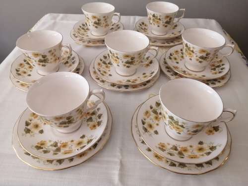Set of 7 Queen Ann Trios