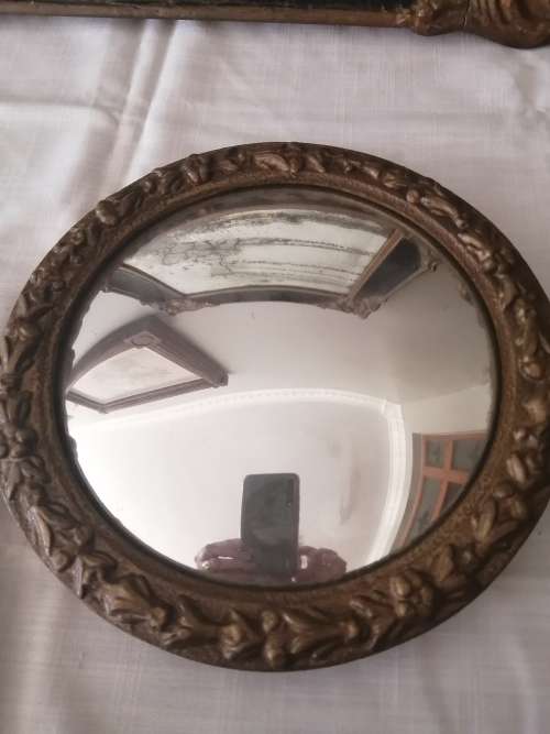 Vintage Convex Round Mirror