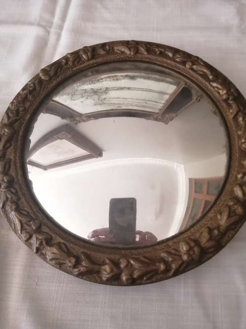 Vintage Convex Round Mirror