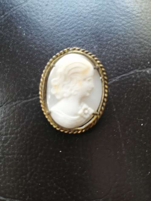 Cameo Shell Brooch