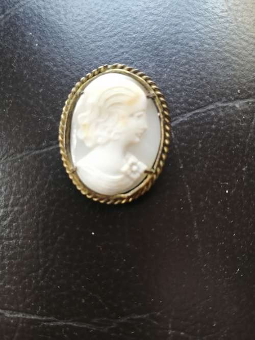 Cameo Shell Brooch