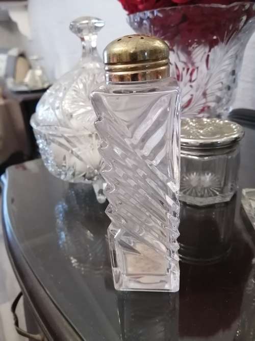 Cut Glass Powder Shaker by Estee Lauder